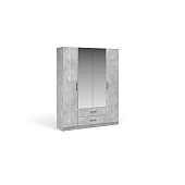 Шкаф 4д 2ящ. с зеркалом МАХ Чикаго (Ателье светлый)