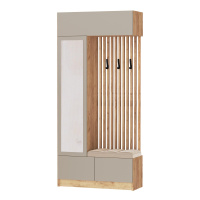 Прихожая Руэлла_Центральная секция дуб крафт золотой_кашемир Прихожая Руэлла_Центральная секция дуб крафт золотой_кашемир