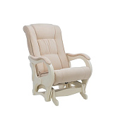Кресло-маятник Сенатор Модель 78 ЛЮКС (Дуб шампань/Экокожа бежевый Polaris beige)
