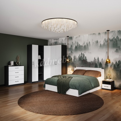 Комод Чикаго 3 ящ (Антрацит/Белый)