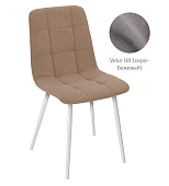 Стул обеденный Анри (Серо-бежевый Velur 08/Черный)