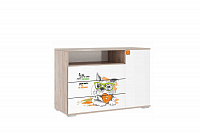 Комод Зоо 26.01 (Дуб мария/Белый) 