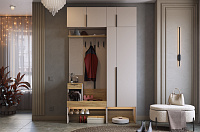 Прихожая К6 Баско (Кашемир/Дуб крафт золотой)