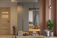 Прихожая Баско К5 графит дуб крафт золотой Прихожая Баско К5 графит дуб крафт золотой
