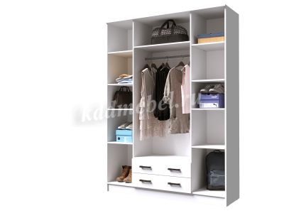 Шкаф Квадро без зеркал (Белый)