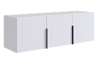 Антресоль 3дв. Баско L1200 (Белое дерево)