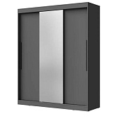 Шкаф-купе  с зеркалом Лето-3 1.7 (Графит)