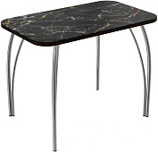 Стол обеденный прямоугольный ВВР стекло с фотопечатью (Мрамор 4/Подстолье чайка)