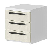 Тумба прикроватная Мята 0.4 (Белый/Шелковый камень)