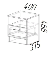 Тумба прикроватная схема