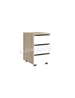 Тумба подкатная (Дуб сонома светлый/Белый)