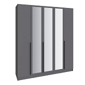 Шкаф Мадрид 2,0 с 3 ящиками внутри с зеркалом (Графит серый)