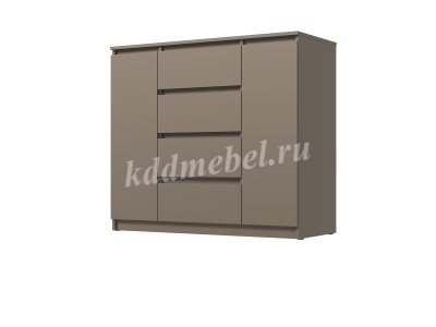 Комод Вега Люкс 2Д-4Я (Мокко)