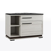 Тумба с мягким сиденьем МТ-31 Модена (Ясень анкор светлый/Венге)